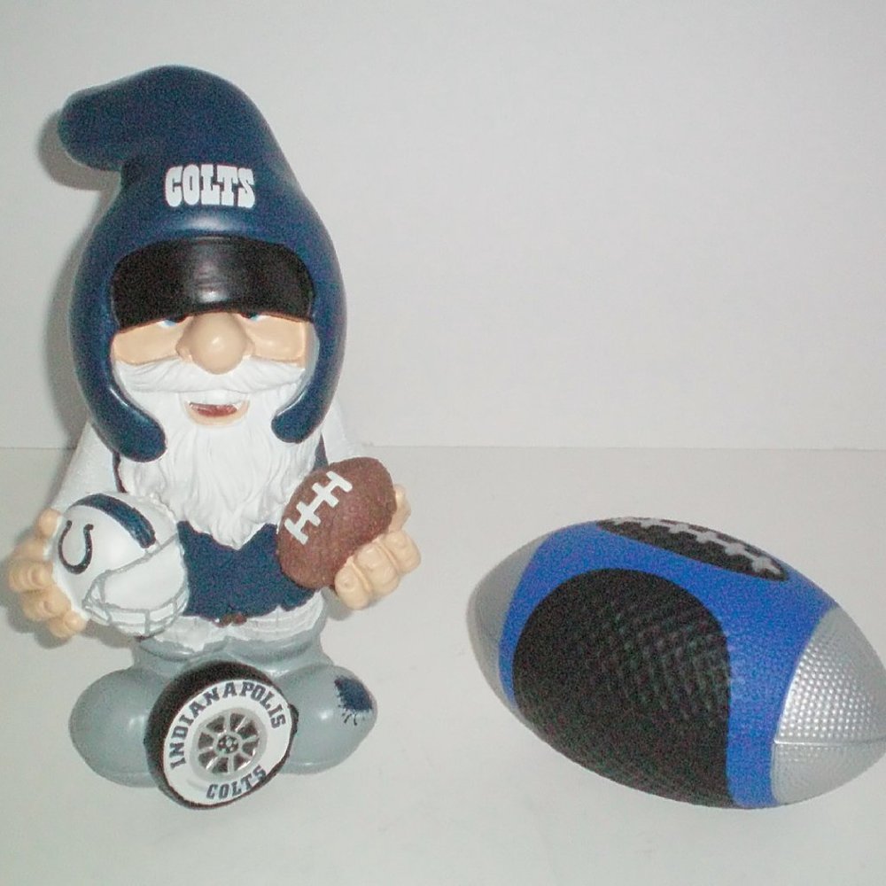 Indianapolis Colts NFL Resin Gnome Figure plus Bonus